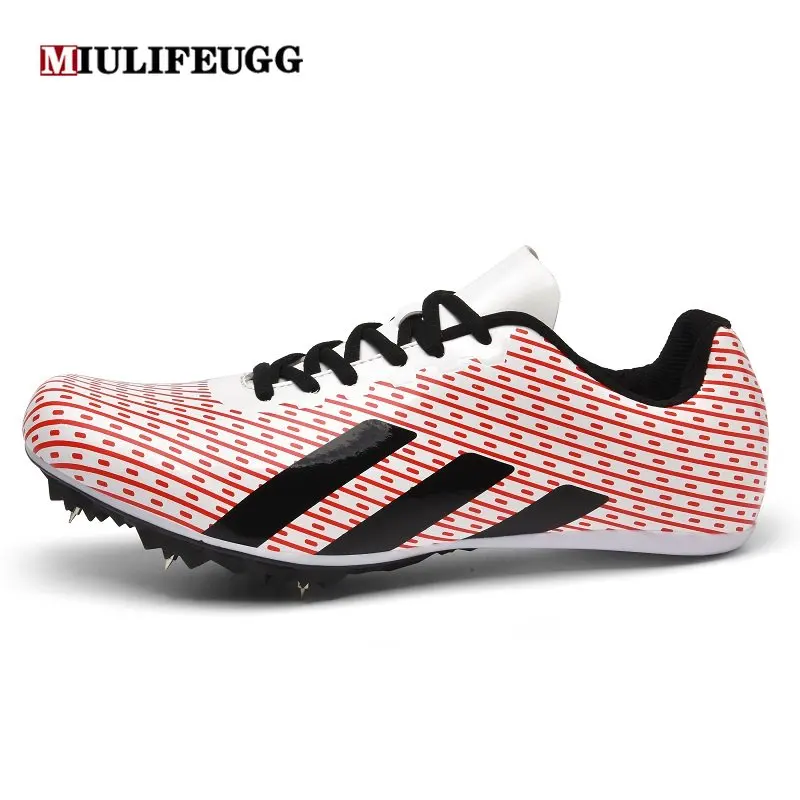 Men Track Field Shoes Women Spikes Sneakers Athlete Running Training Lightweight Racing Match Spike Sport Shoes Trainers Tennis