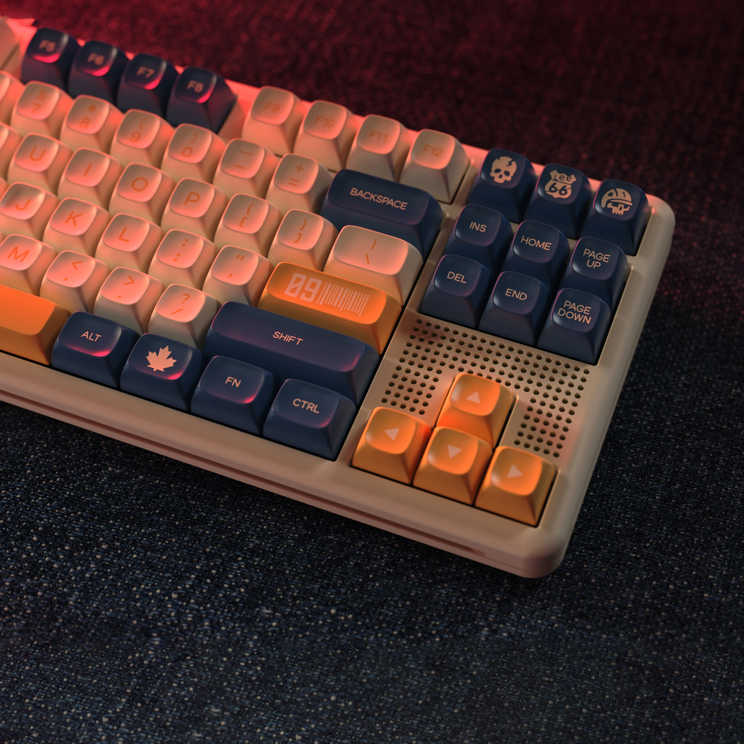 아동용 키캡 세트, 청바지, PGA 프로필, ABS 소재