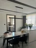 Dining room chandelier Dining table lighting kitchen bar light LED linear lamp restaurant pendant lights modern brief droplight 3