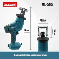Scie sauteuse sans fil Makita ML-505, scie à chaîne électrique, outil électrique portable pour la coupe du bois, du métal et des tuyaux 4