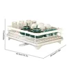 2025 NEW Kitchen plate storage box with drainboard above sink countertop tableware storage rack tableware drying rack adjustable 4