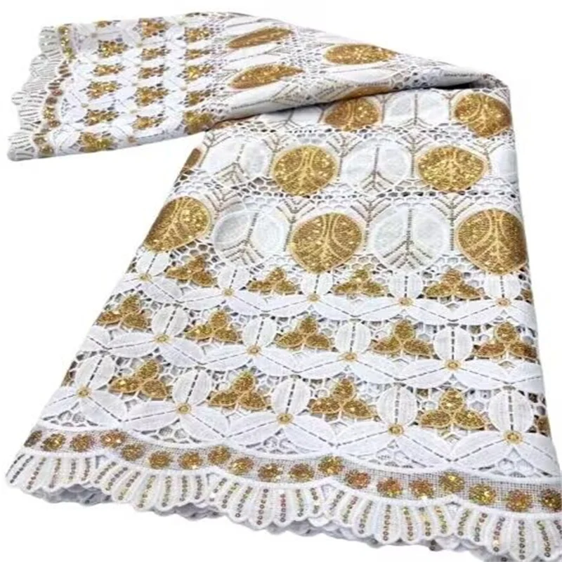 

African Lace Fabric High Quality Lace Hot Sale Embroidery French Sequins Lace Fabric Nigerian Lace Fabric For Wedding Dress