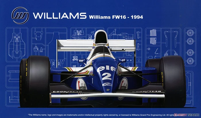 

Fujimi 1:20 F1 Williams FW16 1994 09212 Assembled Vehicle Model Limited Edition Static Assembly Model Kit Toys Gift