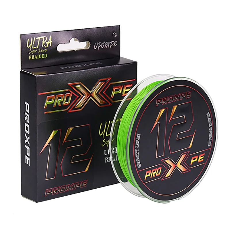 

PROXPE Fishing Line 9 Strand PE Carp 8 12 Braided Line Peche Sea Multifilamento Cord 12~100LB 100M Pesca Fly Red Green