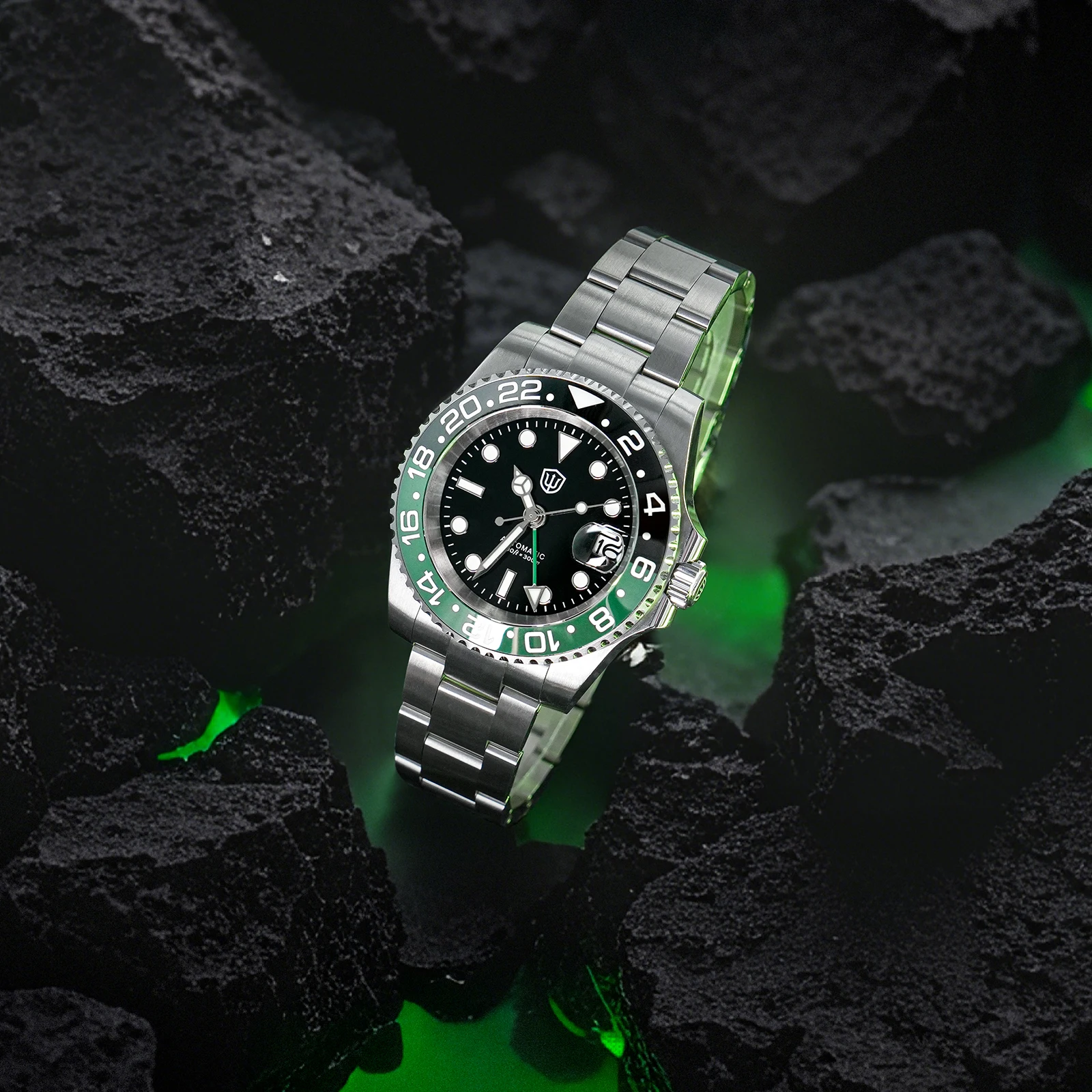 Watchdives WD16760 V2 NH34 Sub GMT Watch Stainless Steel Sapphire