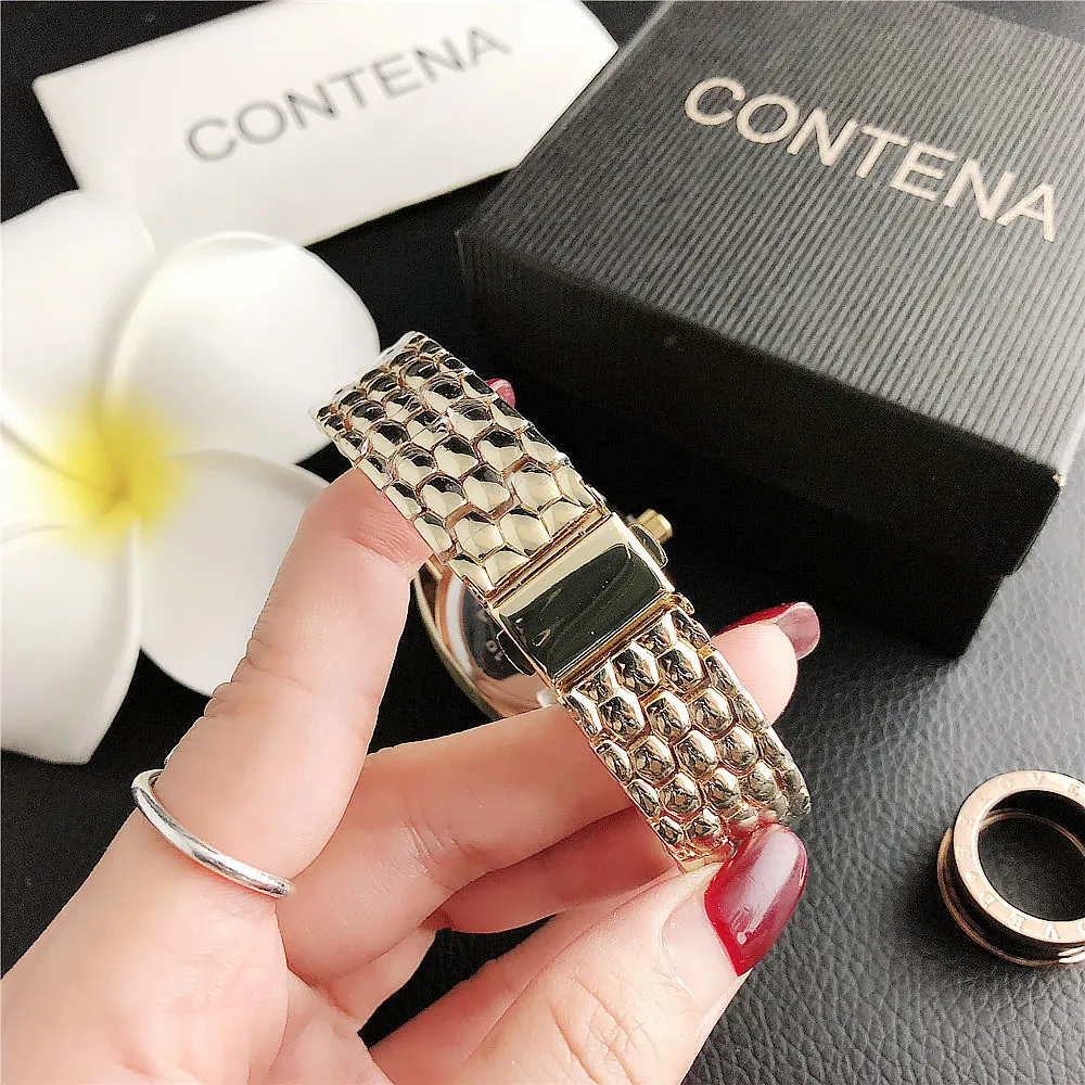 Luxury Rhinestone Rose Gold Women Watches Top Brand Stainless Steel Ladies Quartz Wristwatches Fashion Watches Women Reloj Mujer 5