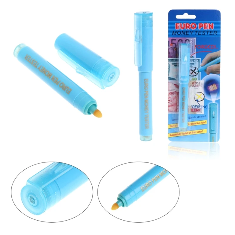 Money Detector Pen 2 in1 UV Light Banknotes Detector Counterfeit Fake Forged Money Bank Note Checker Currency Cash Tester Pen Tool