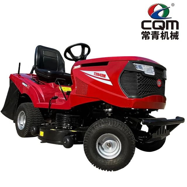 Hot Selling Ride On Lawn Mower With Electric Start For Grass Cutting 42 Inch Ride On Turn Lawn Mower 2