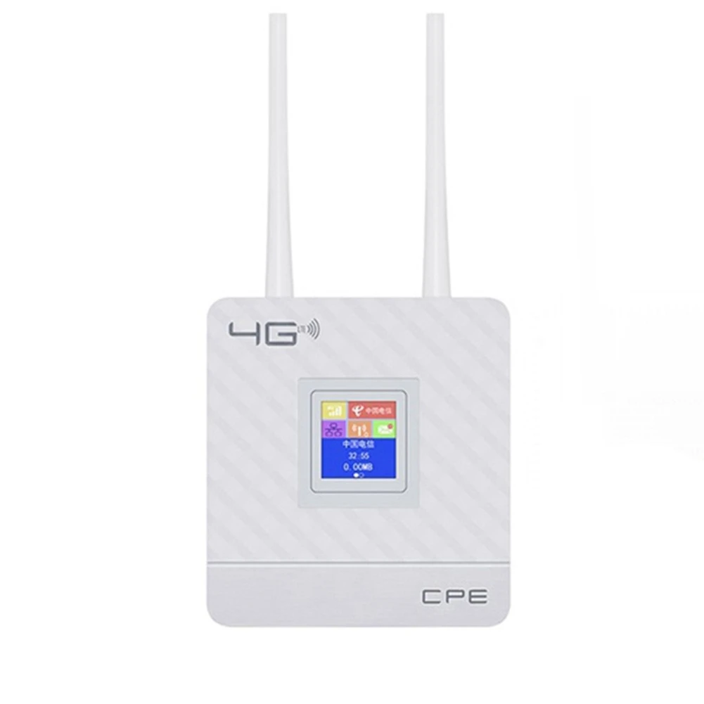 Roteador sem fio CPE com slot para cartão SIM, Modem WiFi, Lte Home, 2 Antenas Externas, RJ45 Port, 3G, 4G, Plug UE, CPE903