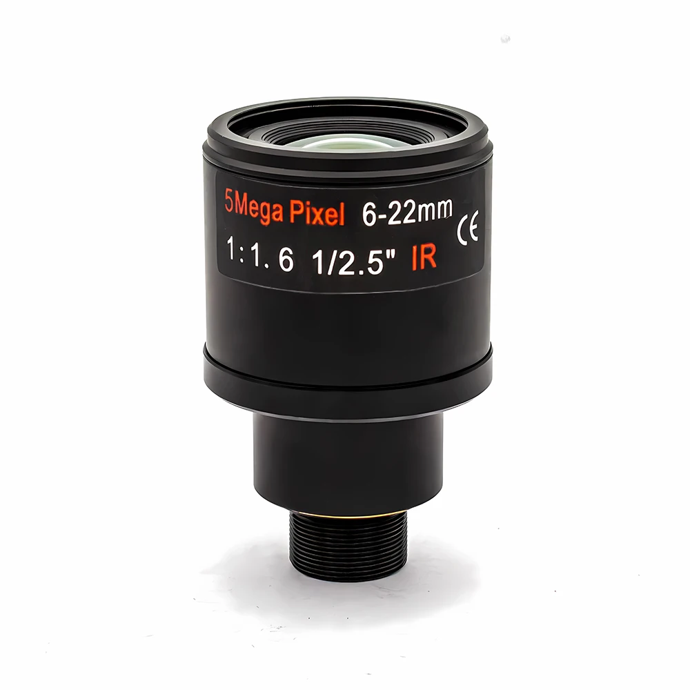 5 Megapixel 6-22mm Varifocal Lens M12 Mount With Narrowband 650nm Filter Manual