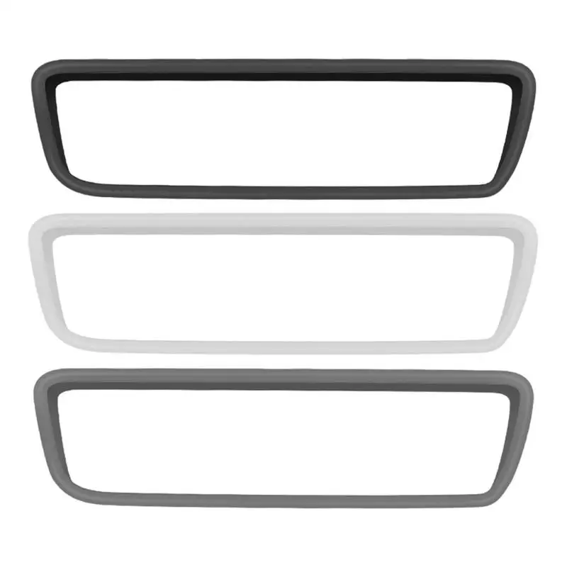 Rearview Mirror Frame Cover Silicone Protective Sleeve For Tesla Rearview Mirror Non-Slip Decoration Accessory For Tesla Model Y abs chrome car rearview mirror column frame cover trim for jeep renegade 2015 2016 2017 accessories styling