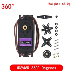 High - Performance Metal Gear Servo for Robotics and DIY Projects (MG946R 360 Degree)