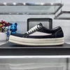 Men Low Top Casual Shoes Summer Breathable Retro Denim Lace Up Women Thick Sole Increase Height Ro Luxury Designer Flat Sneakers 2