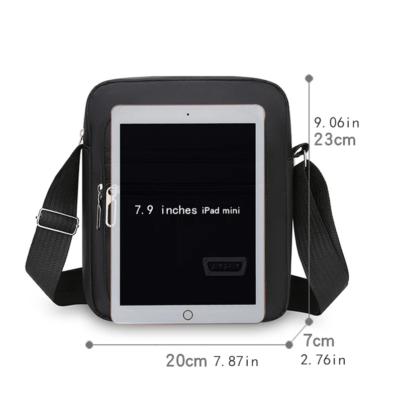 1 multi-layer shoulder bag, unisex business bag, daily commuting bag, mobile phone bag, crossbody bag