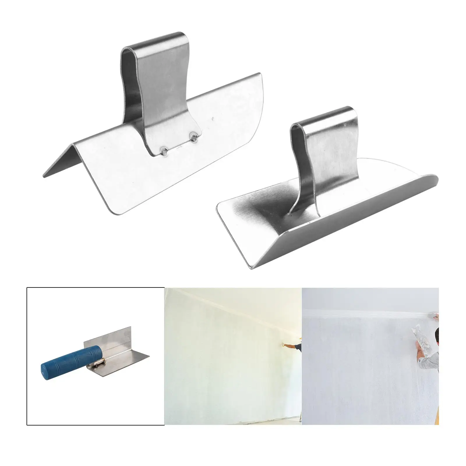 Corner Trowel Plaster Tools Drywall Finishing with Handle Puttying Decorative, Size: 14.5cmx4cmx5cm, Other