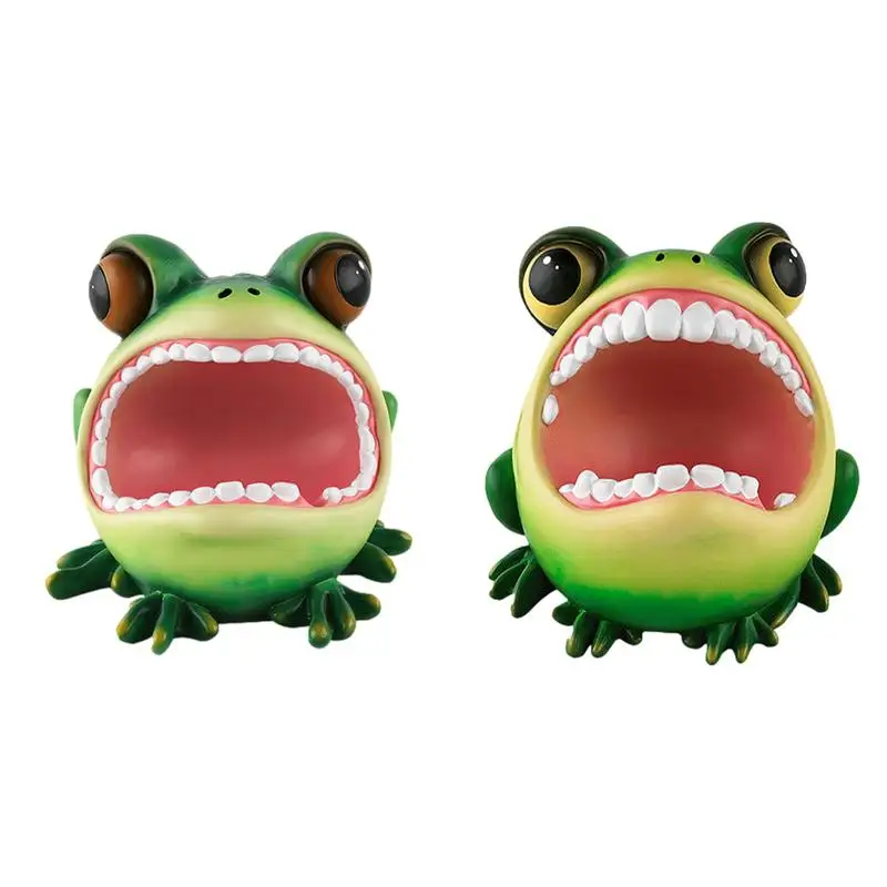 

Frog Ashtray for Home Animal Statue Home Ash Tray Cute Ashtray Animal Funny Ashtray Desk Decor Resin Jewelry Holder for Bedroom