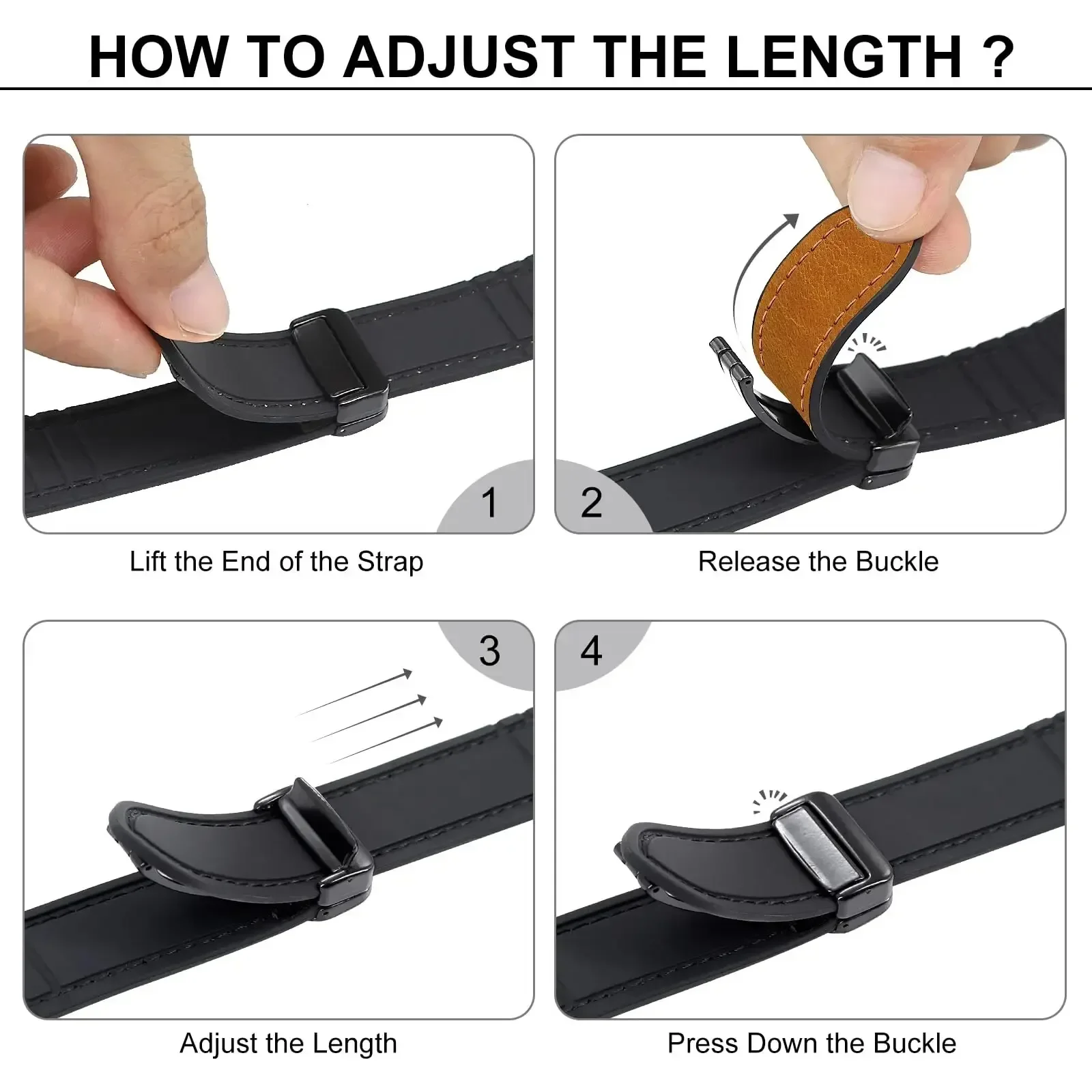 Luxury Hybrid Leather and Silicone Magnetic Bracelet