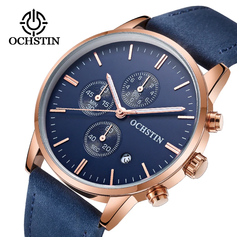 

OCHSTIN New Sport Men Quartz Wrist Watch Top Brand 42MM Military watch Luxury Chronograph 30M Waterproof Men Clock reloj hombre