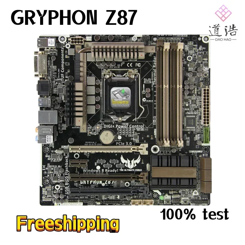 For GRYPHON Z87 Motherboard 32GB PCI-E3.0 HDMI LGA 1150 DDR3 Micro ATX Z87 Mainboard 4 For GRYPHON Z87 Motherboard 32GB PCI-E3.0 HDMI LGA 1150 DDR3 Micro ATX Z87 Mainboard - Image 2