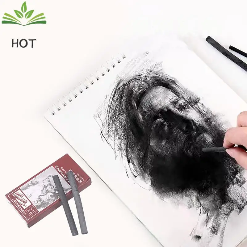 

8Pcs/pack Profession Pencils Sketch Drawing Willow Charcoal Bar Artist Art Crayons Painting Drawing Supplies