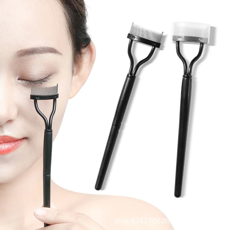 Eyelash Curler 1pc Eyelash Separator Metal Teeth Foldable Eye lash Curler Beauty Makeup Stainless Eyelashs Brush Comb Mascara Curl Make up Tool
