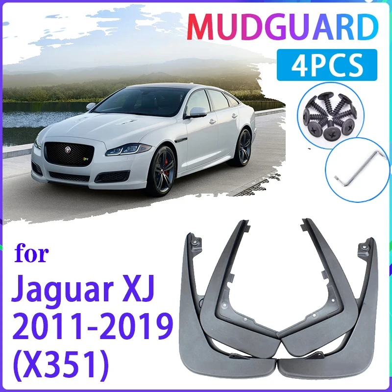 

4 PCS Car Mud Flaps for Jaguar XJ X351 2011~2019 Mudguard Splash Guards Fender Mudflaps Auto Accessories