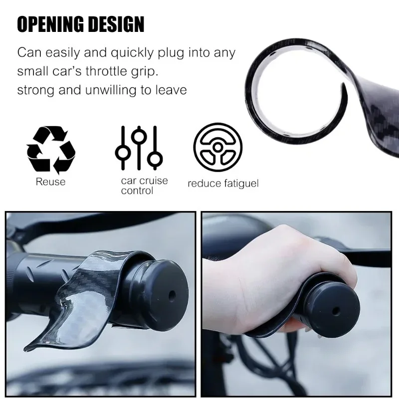 Motorcycle Cruise Control Throttle Lock Anti-Slip Handlebar Assist Grip Reduce Hand Fatigue Accessories for Dirt Bike Scooter