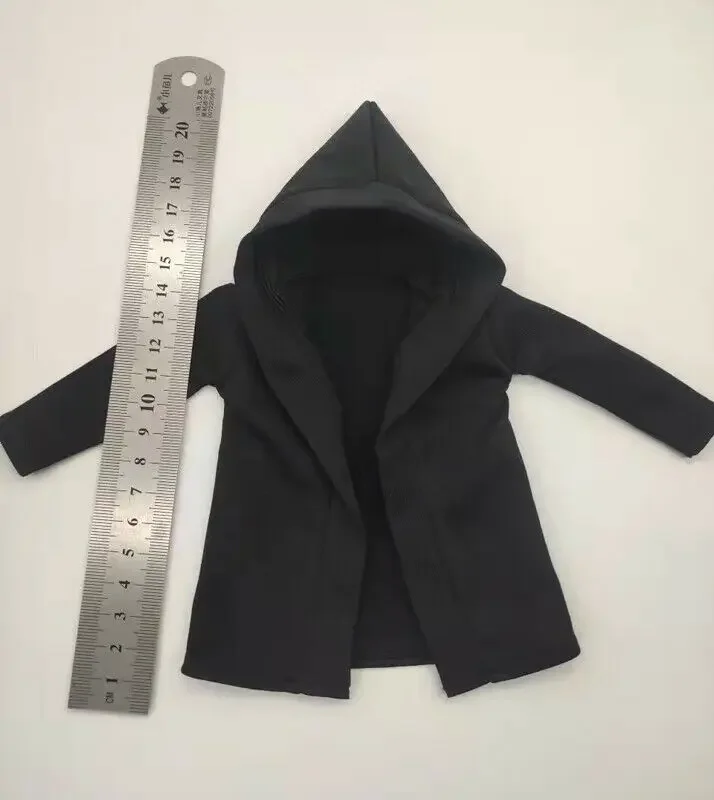 

[short type] Black DIY 1/6 Clothing 1/6 hood coat male For 12" Figure Doll