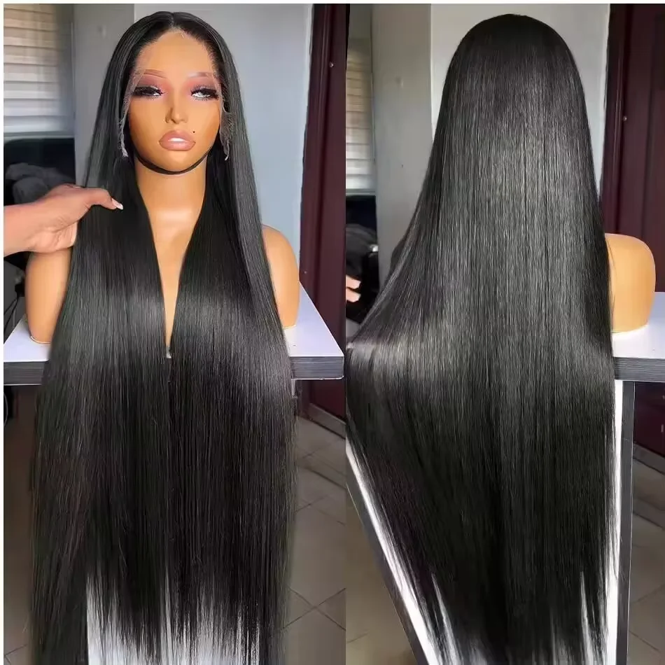 Transparent 13x4 13x6 Lace Front Human Hair Wigs Brazilian 360 Straight Lace Frontal For Women PrePlucked 4x4 5x5 Closure Wig — view 2