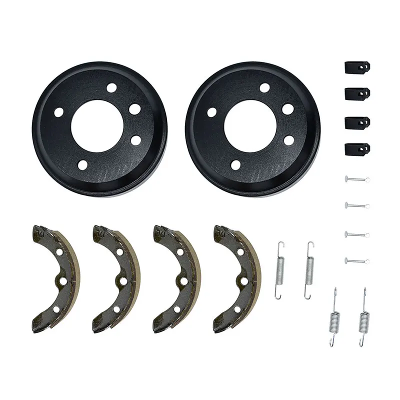 Golf Cart Brake Shoes 101146302 1011296 1011463 Brake Shoes Spring Kit Rear Wheel Drum Compatible With Club Car DS