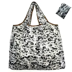 50*60cm Disney cartoon folding bag for shopping Mickey mouse bag storage High capacity green bag hand cartoon shoulder