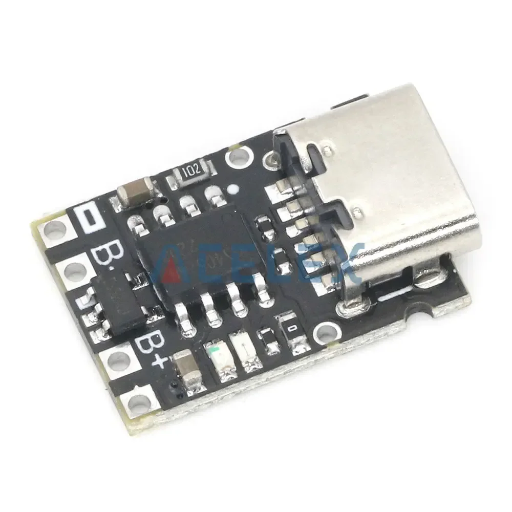 Lithium Battery Charger 1A Ternary Lithium Battery 3.7V4.2V Charger Module Type-C With Protection Board