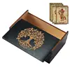 Tarot Card Case Vintage Wooden Trinket Box  Jewelry Box Small Wood Vintage Multi-functional Box For Tarot Card accessory 1