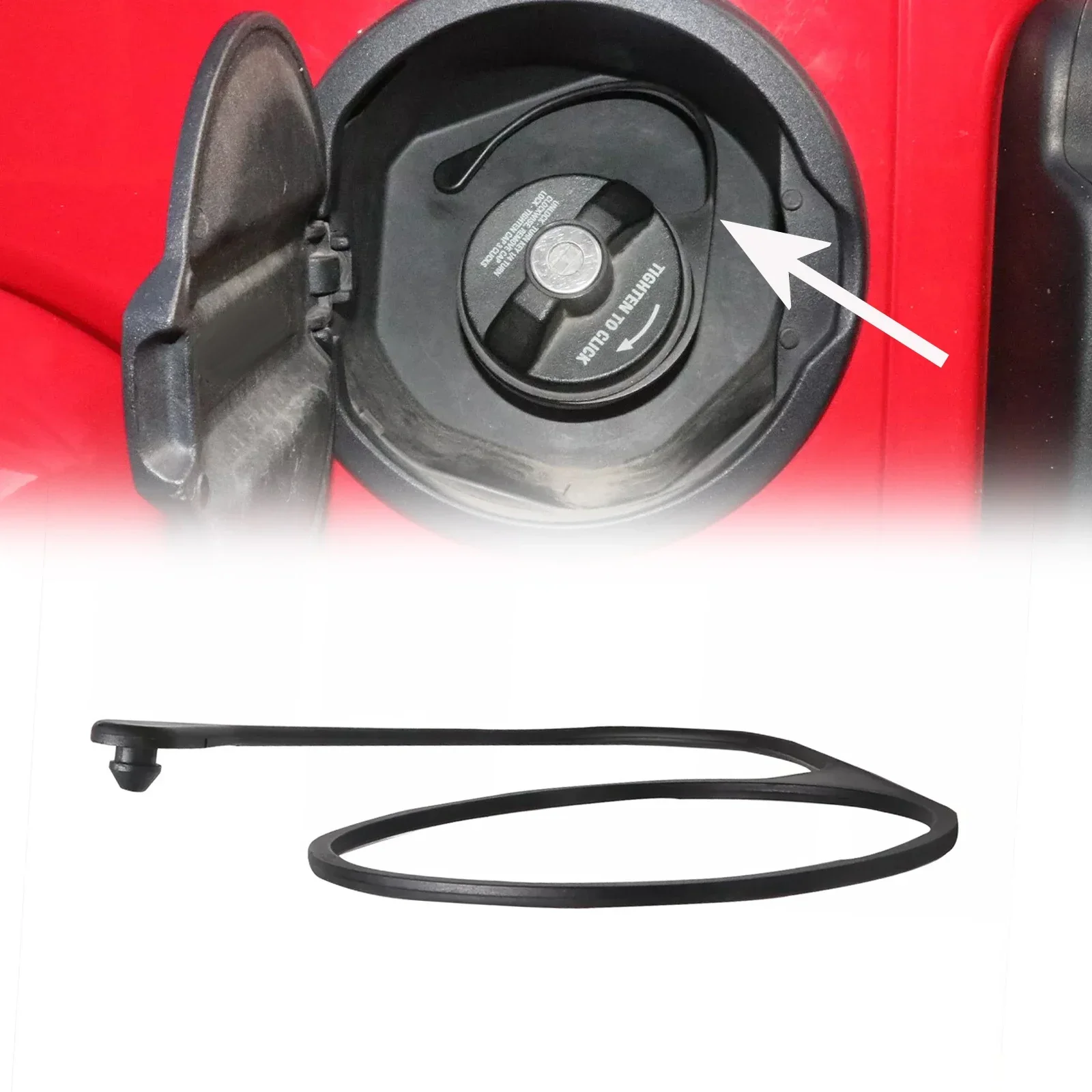 Fuel Cap Cord Strap For Jeep Wrangler JL JT 4XE Plastic Filler Rope Cable Car Accessories Interiors