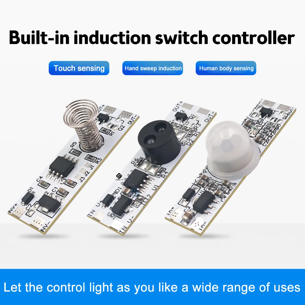 

DC Touch Switch PIR Infrared Motion Sensor 5-24V DC PIR Human Body Motion Sensor Detector Switch for LED Strips Lighting Lamp