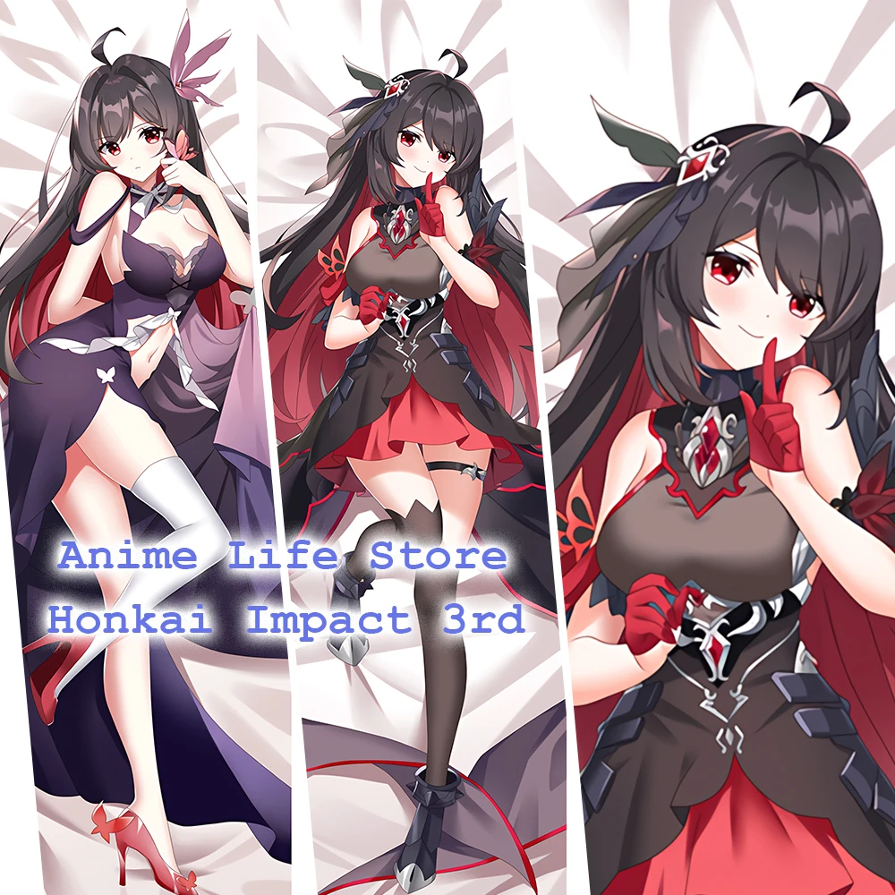

Honkai Impact 3rd Seele Vollerei Anime Pillow Case Body Throw Cushion Cover Pillowcase Otaku Customize Cosplay Anime Accessories