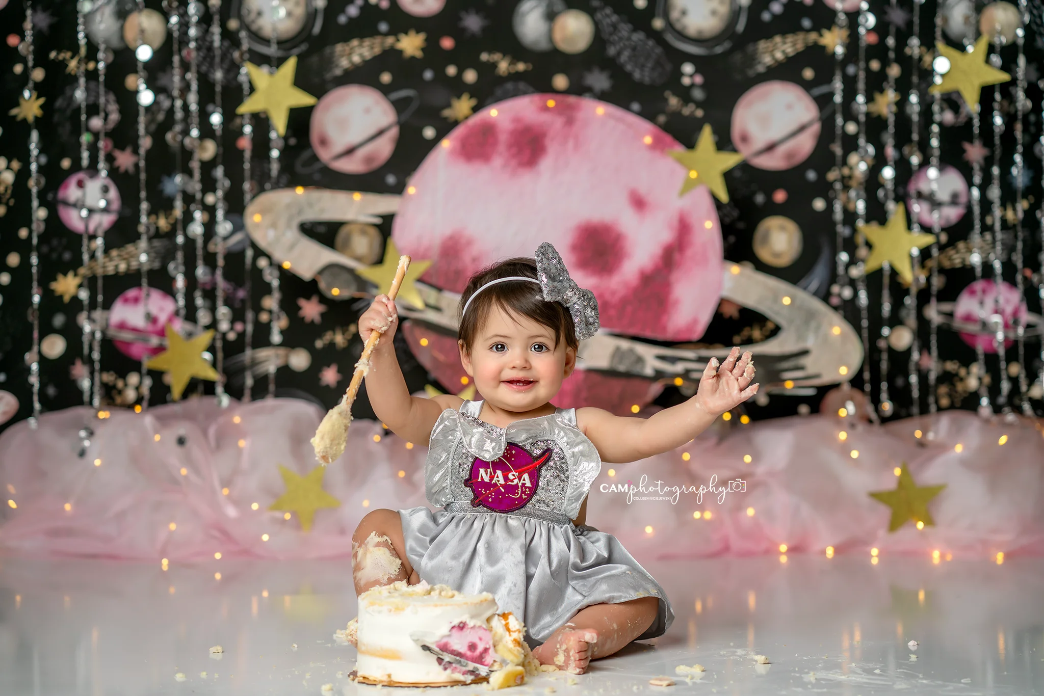 Fondali Pink Dairy Farm Kids Girl Birthday Cake Smash Photography puntelli bambino adulto Photocall sfondi di campagna