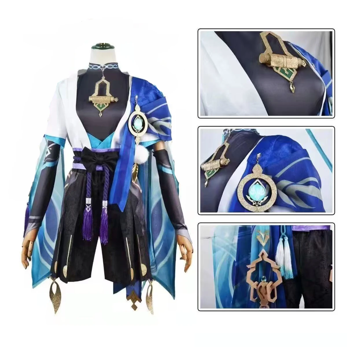 Genshin Impact Wanderer Balladeer Kimono Cosplay Costume
