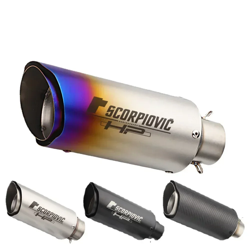 

51mm 60mm Motorcycle Pipe Exhaust for Honda Yamaha Suzuki Kawasaki CB150R PCX 125 FZ6 Z750 Z900 MT07 MT09 G310GS NVX125 Z900