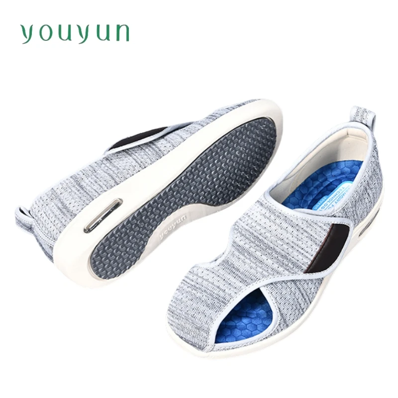 Summer elderly sandal enlarged size unisex walking shoes middle-aged and elderly shoes traveling, shopping non-slip casual