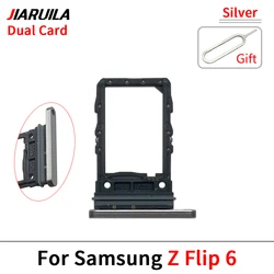 Premium Micro Nano SIM Card Holder Tray Adapter Socket (Z Flip 6 Silver)