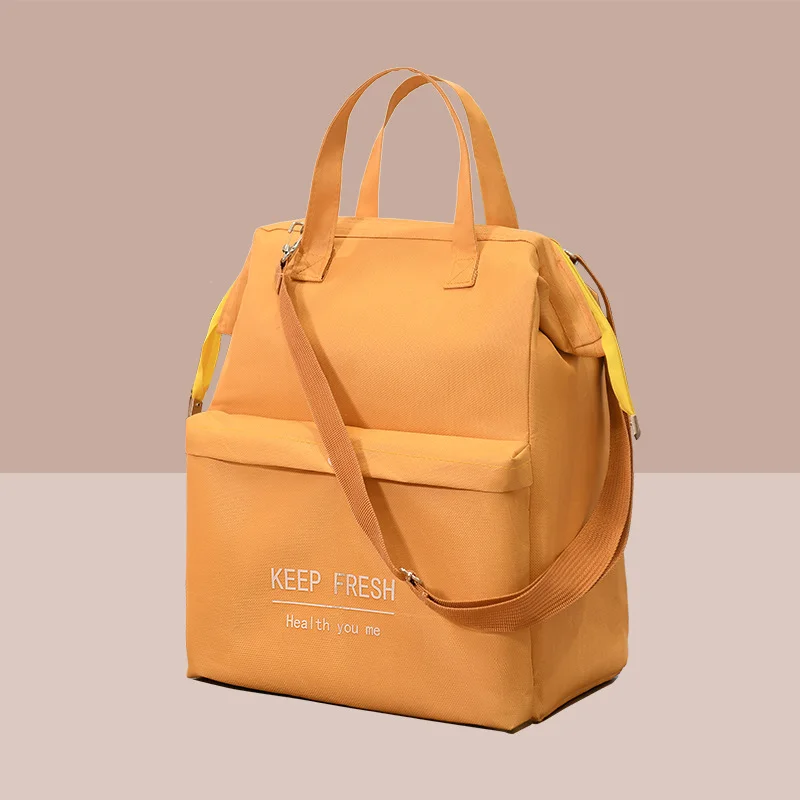 Lunch Bag Cooler Bag Large Capacity Lunch Bag Women Waterproof Insulated Shoulder Crossbody Bags Lunch Box Picnic Portable Fresh Cooler Bags