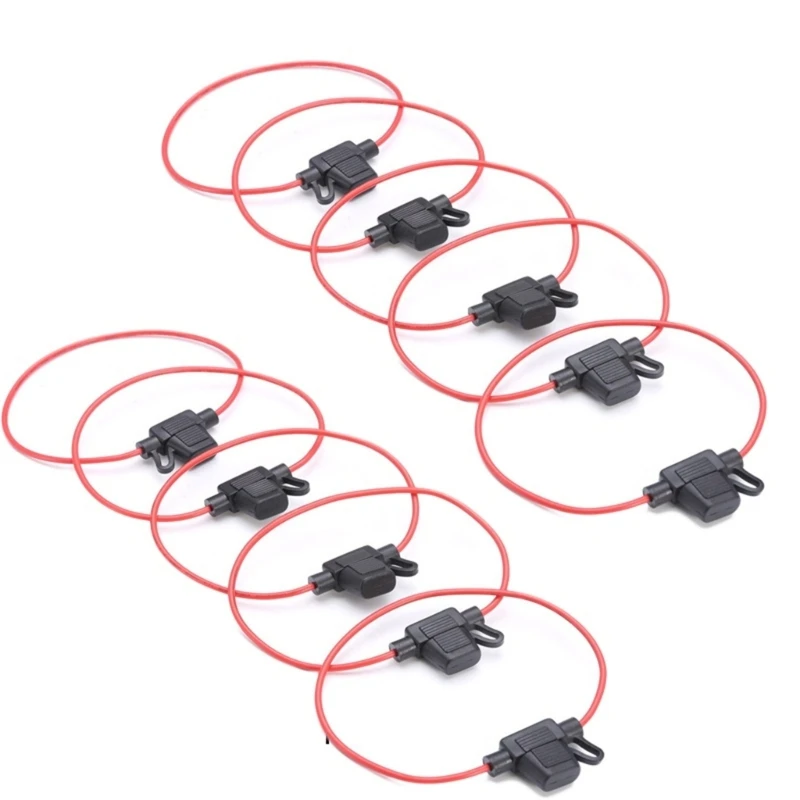 

Motorcycles Fuse Holder Cutoff Switch Socket Blade Adapter Harness Blade 5/10pcs