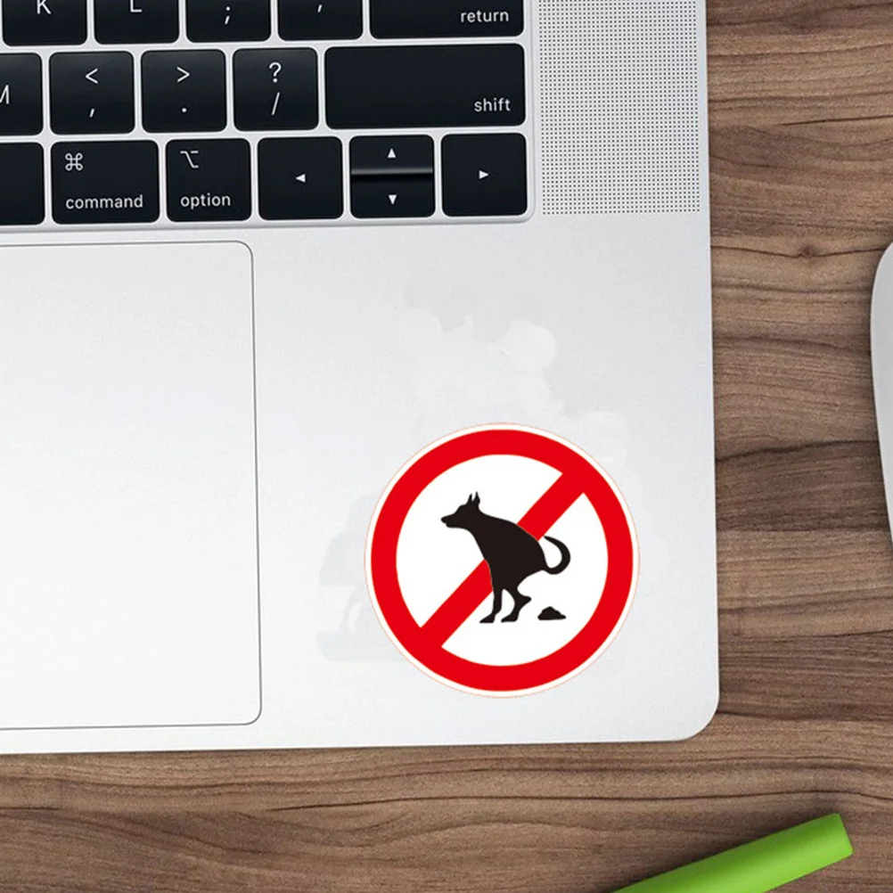 Stickers Pet Poop No Pooping Sign Dog Anti-smoke Lawn Signs Prohibition 8 Pcs