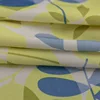 American Mottled Blue Mottled Green Simple Polyester-cotton Print Semi-shading Window Curtains for Living Dining Room Bedroom 3