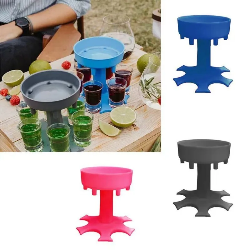 Universal Glass Wine Whisky Beer Dispenser Holder Liquor Dispenser Drinking Games Tools for Christmas Home Party Bar Shot Glass shot glasses wine glass accessories cocktail bar tools drinking vessels