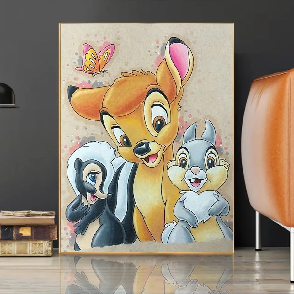 Bambi Animation - 5D Diamond Painting - DiamondByNumbers - Diamond