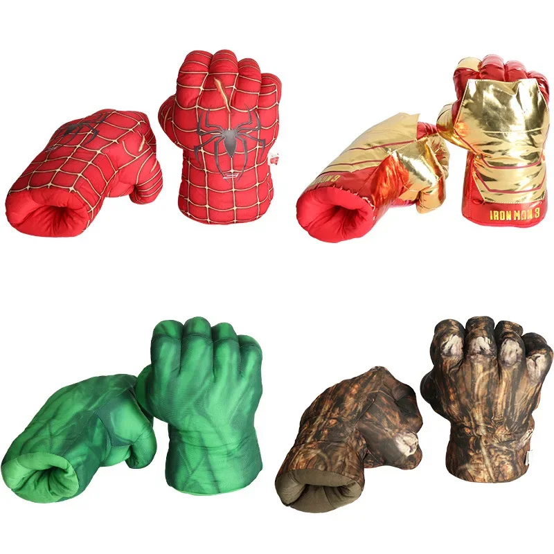 The Avengers Figures Hulk Spiderman Boxing Guanto Cosplay Iron Man Thanos Giant Fist Plush Vent Per Bambini Regalo Di Compleanno