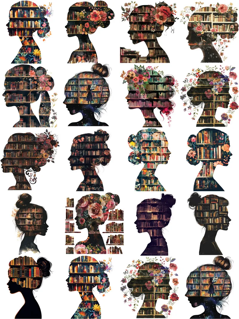 Book Girl Stickers Crafts And Scrapbooking stickers kids toys book Decorative sticker DIY Stationery