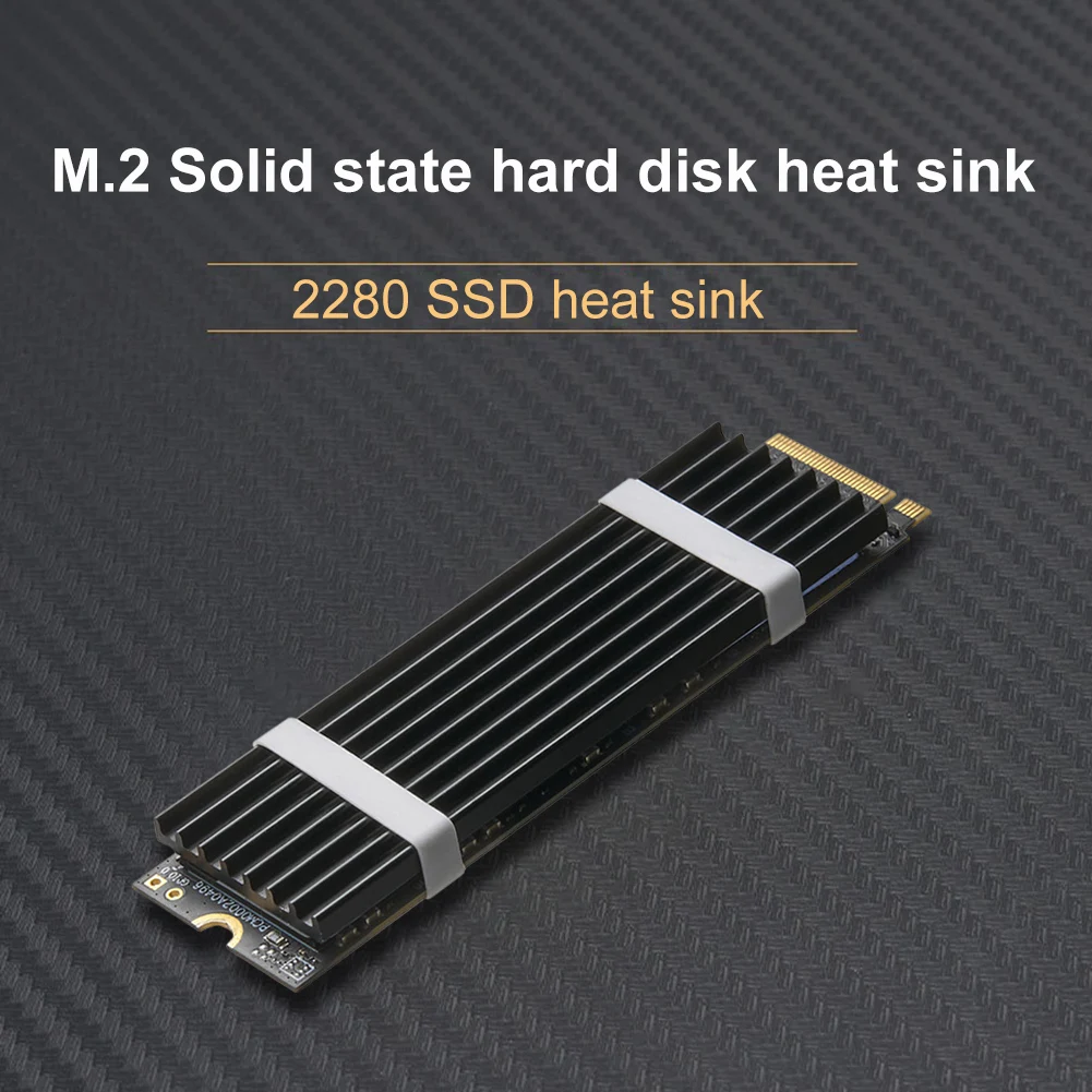 M.2 SSD NVMe Heat Sink M2 2280 SSD Hard Disk Aluminum Heatsink Radiator with Cooling Thermal Pad For PS5 NVME NGFF M.2 2280 thermal pad water cooling radiator cpu radiator cooler electronic chip cooler cpu cooler